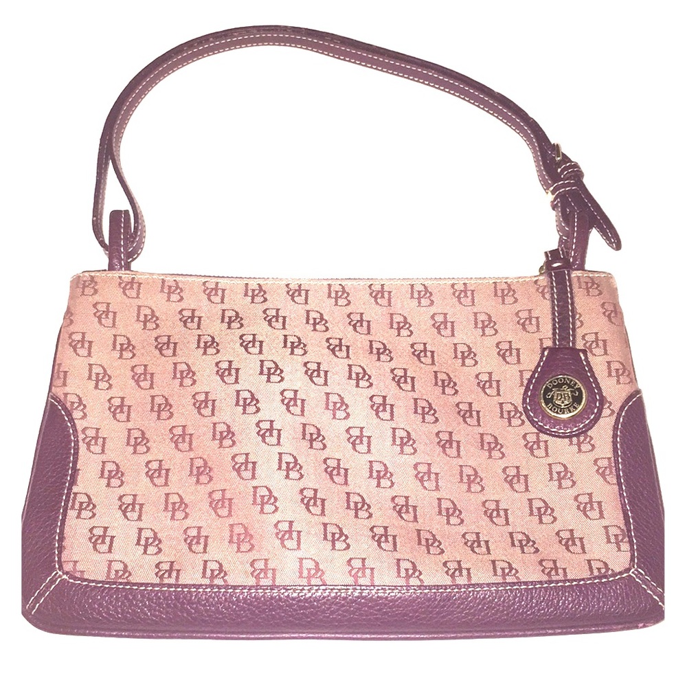 DOONEY & BOURKE red grape monogram shoulder bag